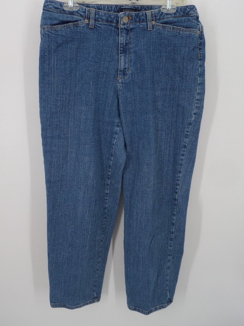 Crazy Horse  By Liz Women's Fall Straight  Leg  Blue Jeans Size 14S